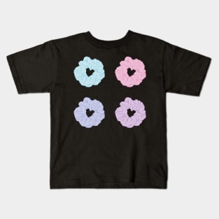 Pastel scrunchie set Kids T-Shirt